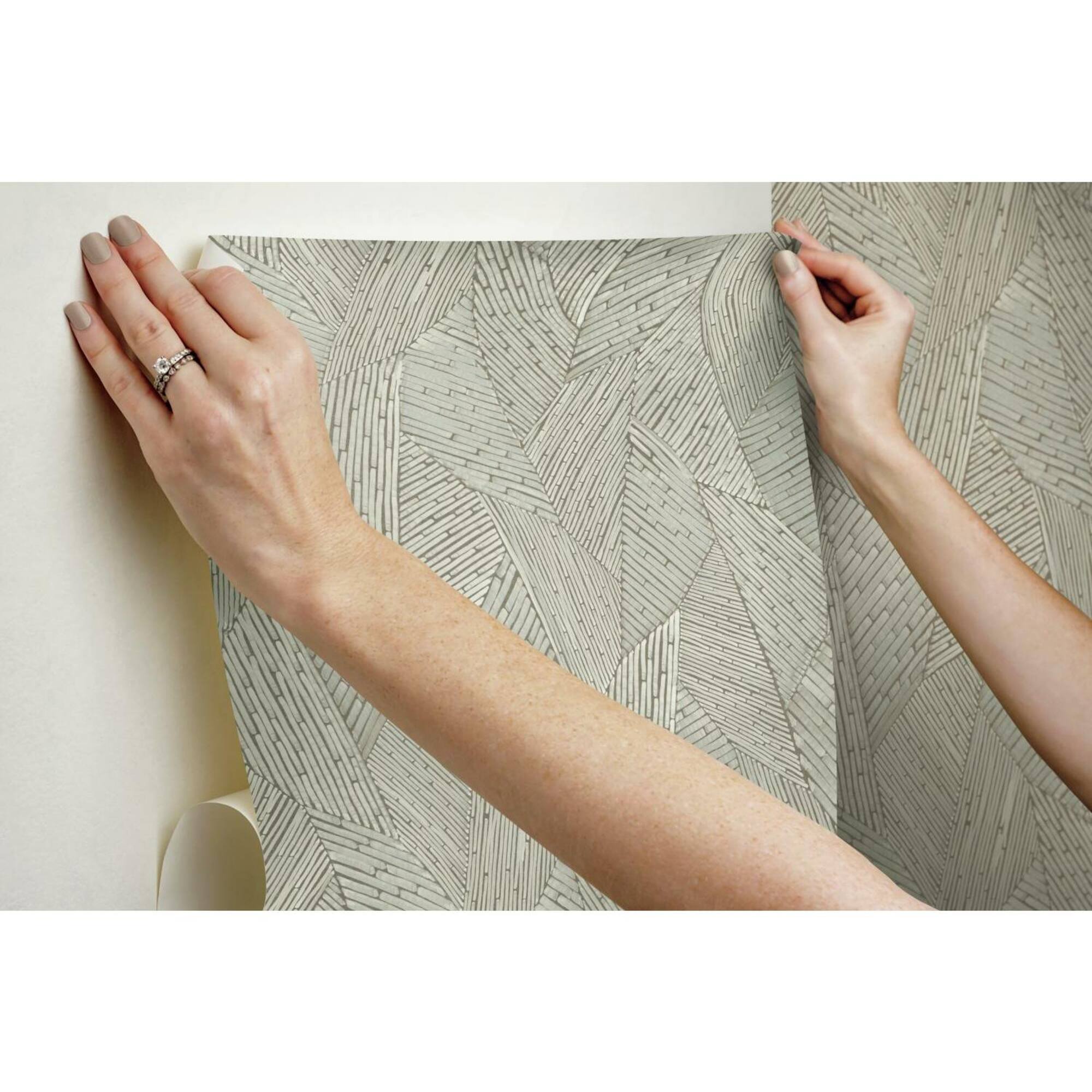 RoomMates Woven Reed Stitch Peel & Stick Wallpaper